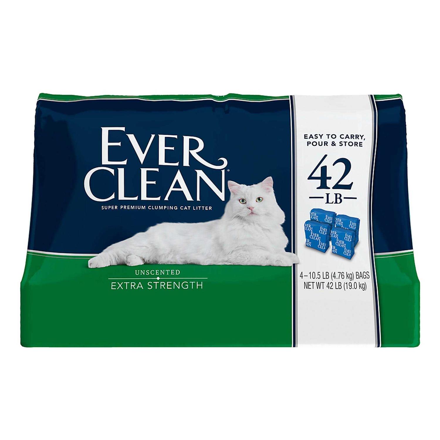 Ever Clean Extra Strength Clumping Unscented Cat Litter - Healthber