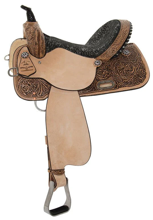 High Horse Jewel Barrel Saddle, Wide Tree - Healthber