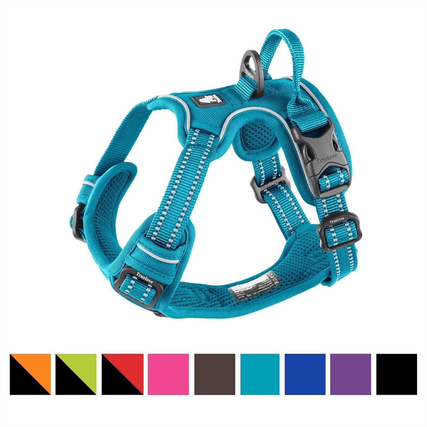 Chai’s Choice Premium Outdoor Adventure Dog Harness 3M Reflective Vest Leash Matching Leash - Healthber