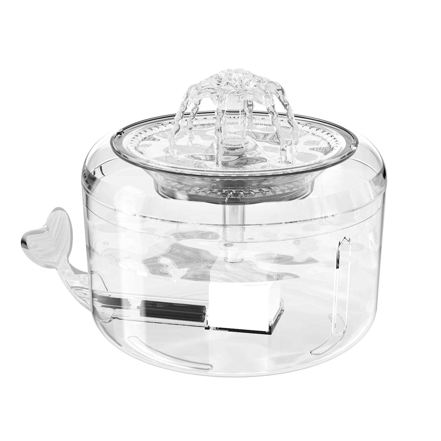 Automatic Cat Water Fountain 81oz/2.3L Ciays Pet Water Fountain Water Dispenser with LED Light for Cats - Healthber