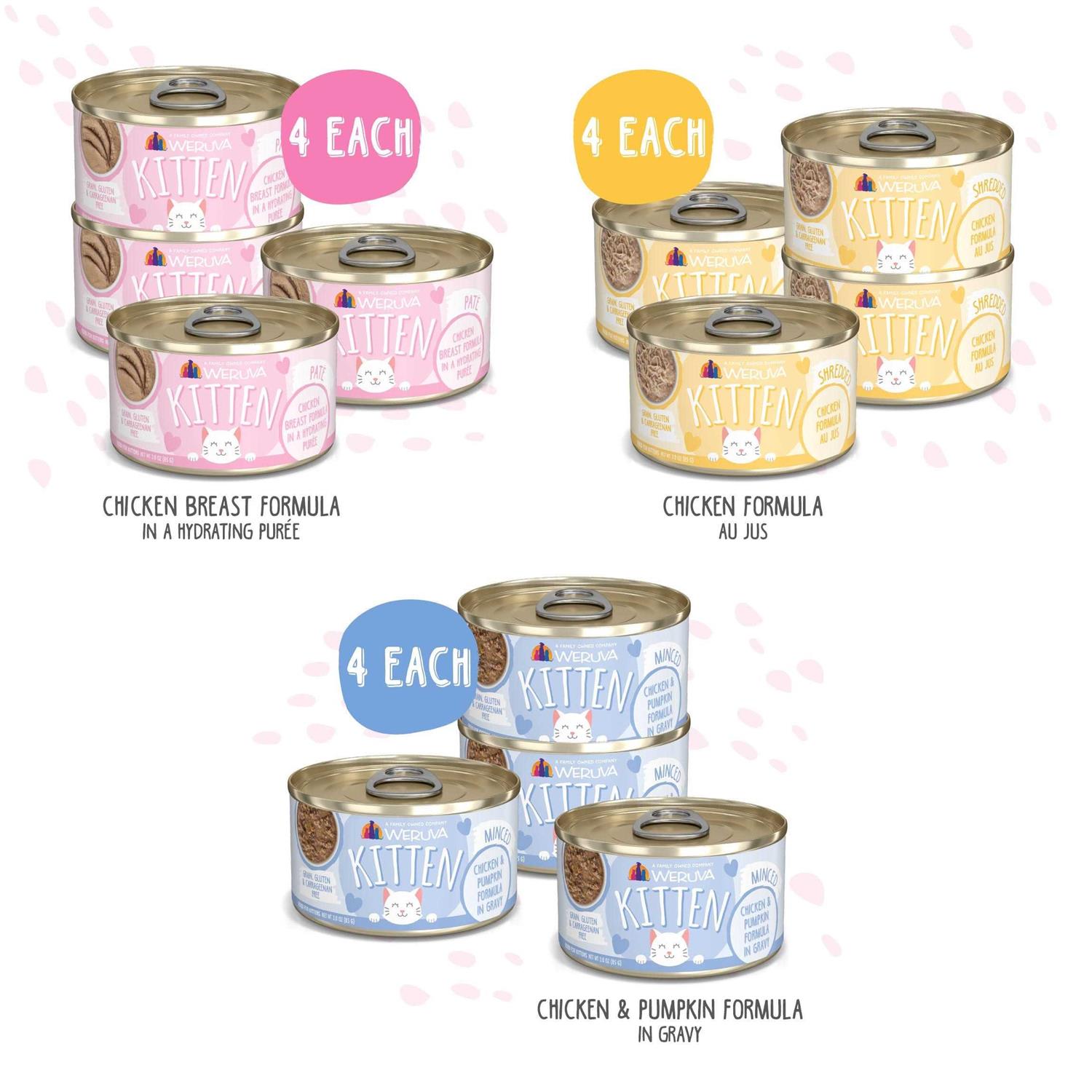 Weruva Kitten Fur Baby Favorites Cat Food Variety Pack - Healthber