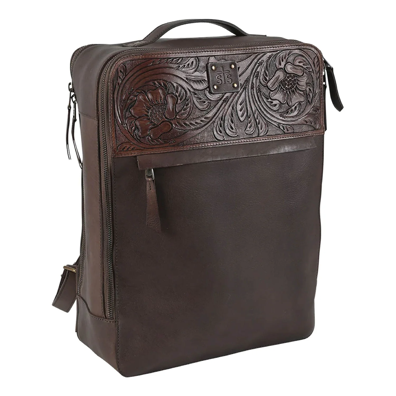 STS Westward Tooled Leather Women's Backpack - Healthber