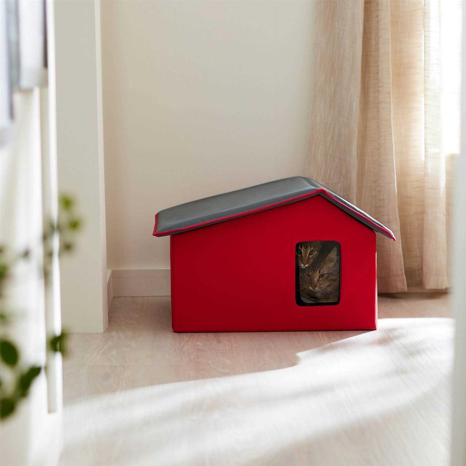 Frisco Extra Wide Indoor Cat House - Healthber