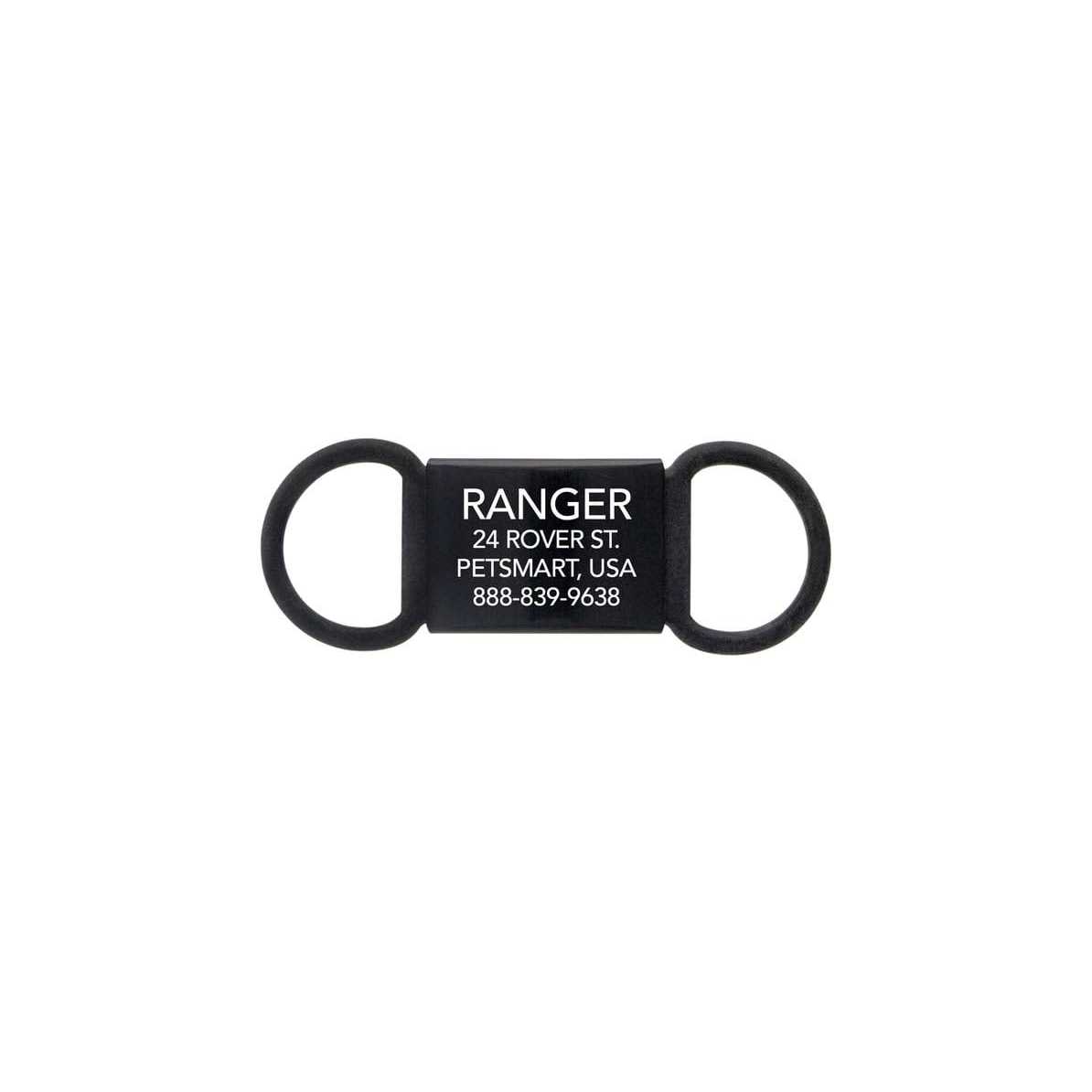 Tagworks Black Personalized Pet ID Tag - Healthber