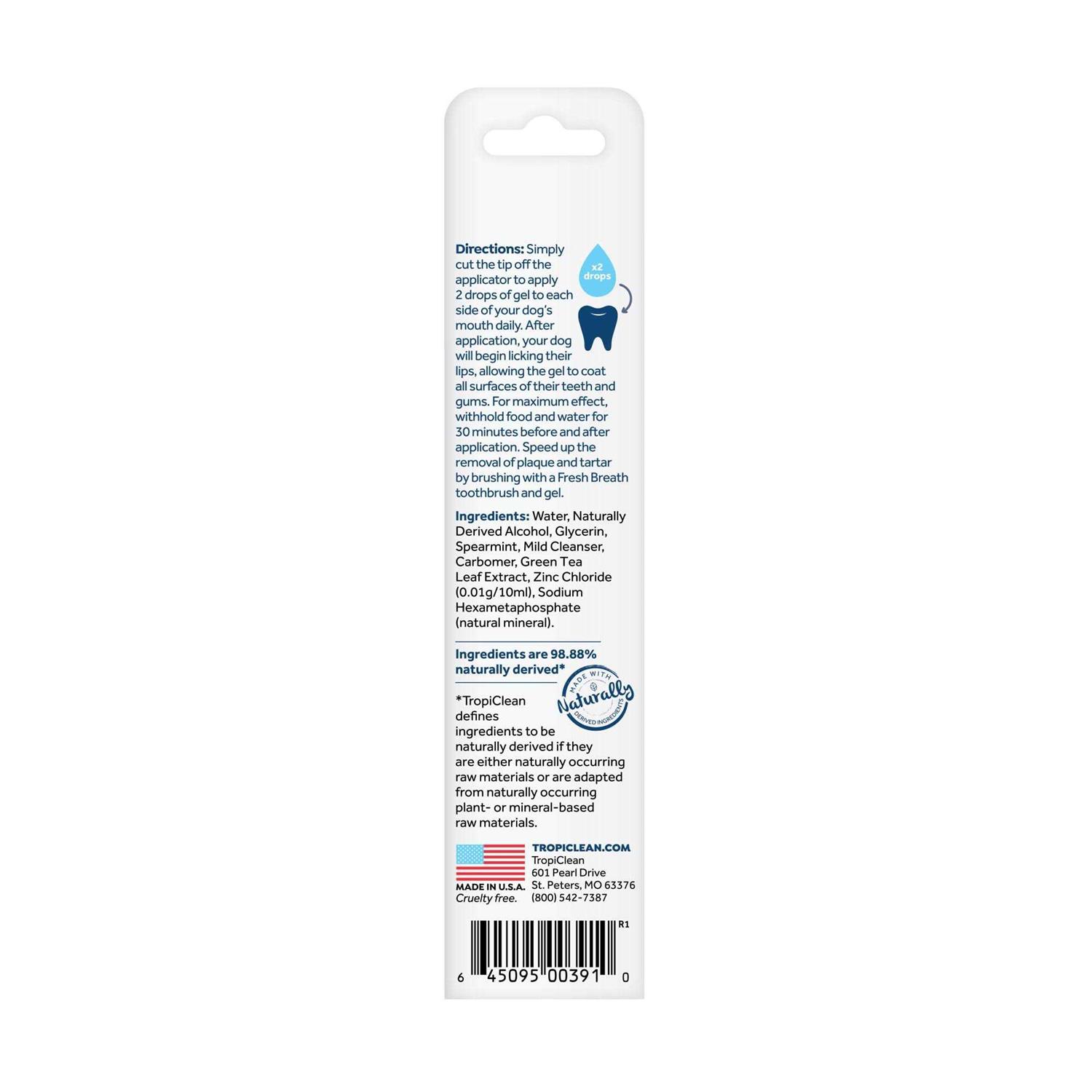 TropiClean Fresh Breath Vet Strength Formula Oral Care Clean Teeth Gel - Healthber