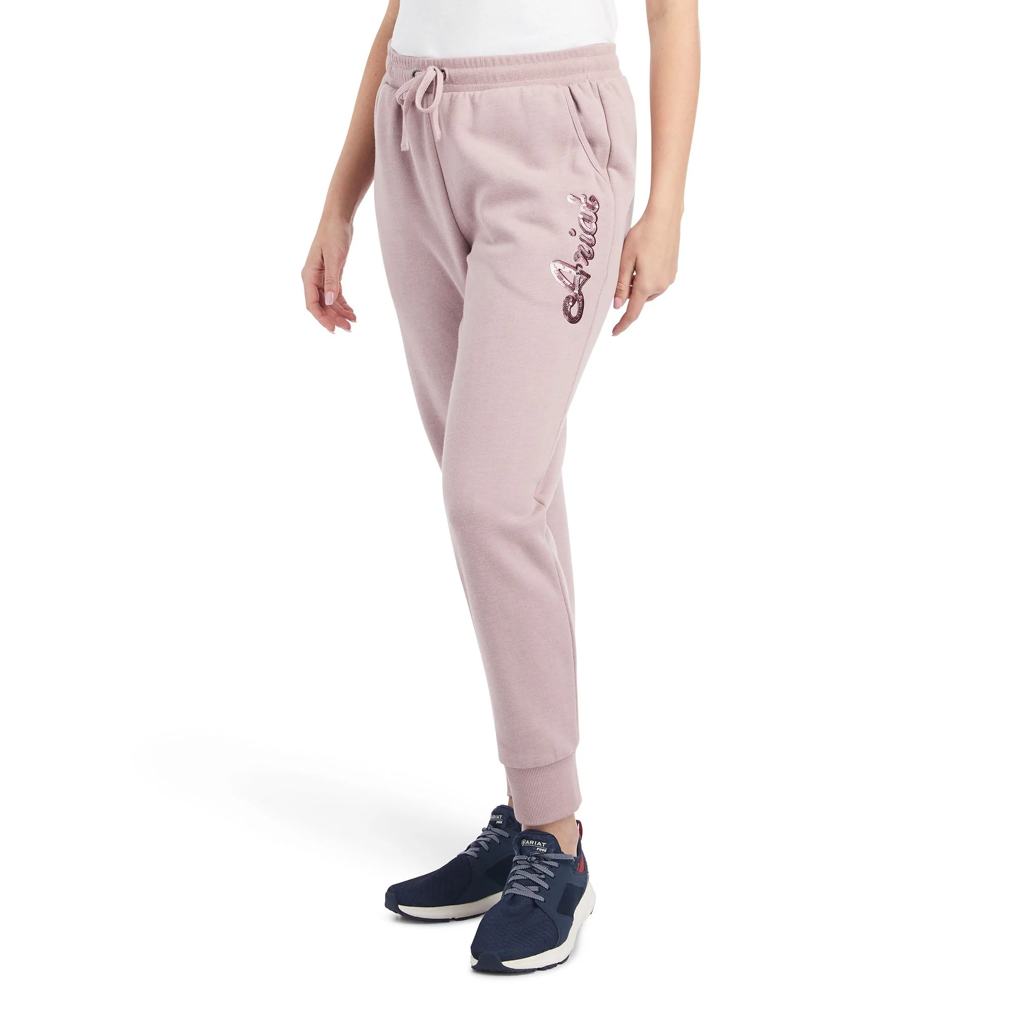 Ariat Women's Real Sweatpant Joggers, Rose Heather - Healthber