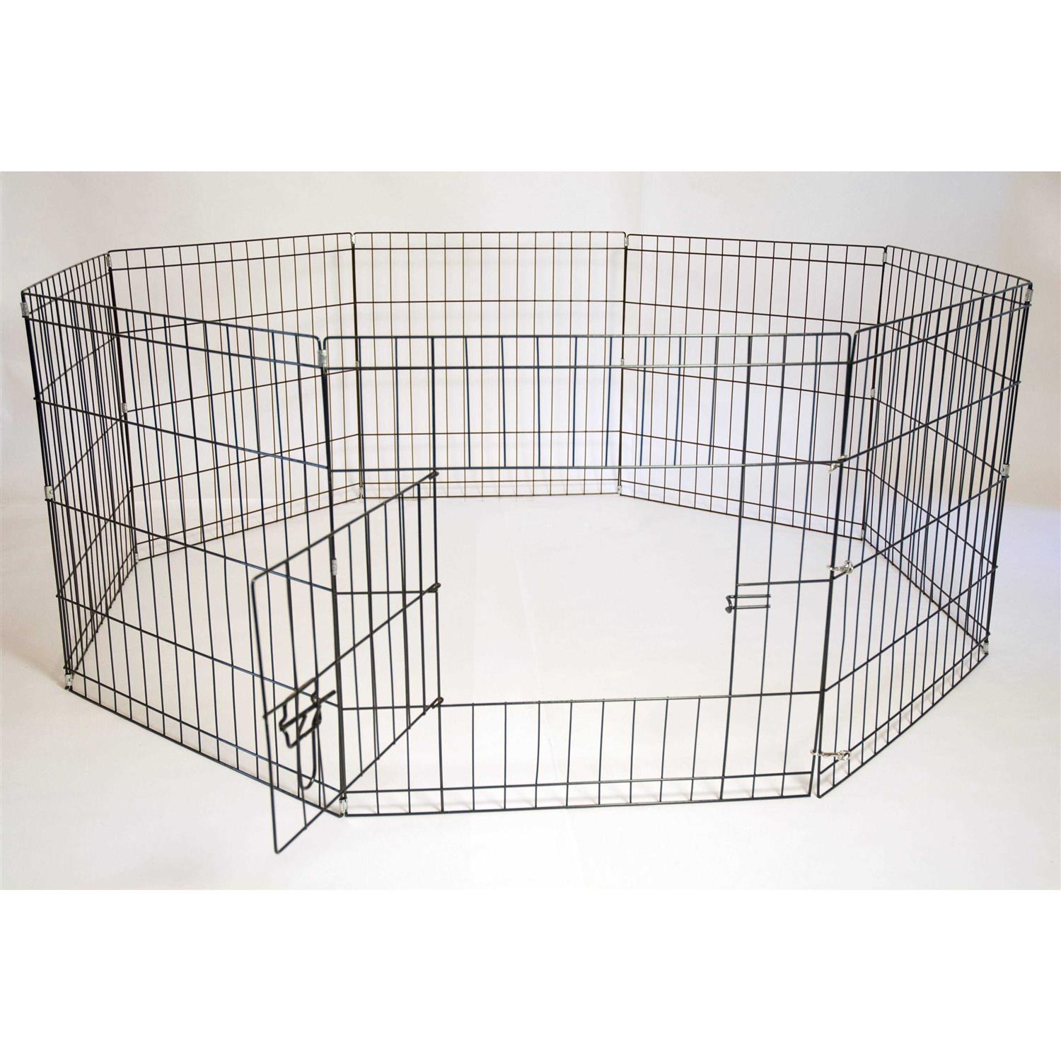 Iconic Pet Heavy Duty Metal Tube Pen Pet Dog Exercise & Training Playpen - Healthber