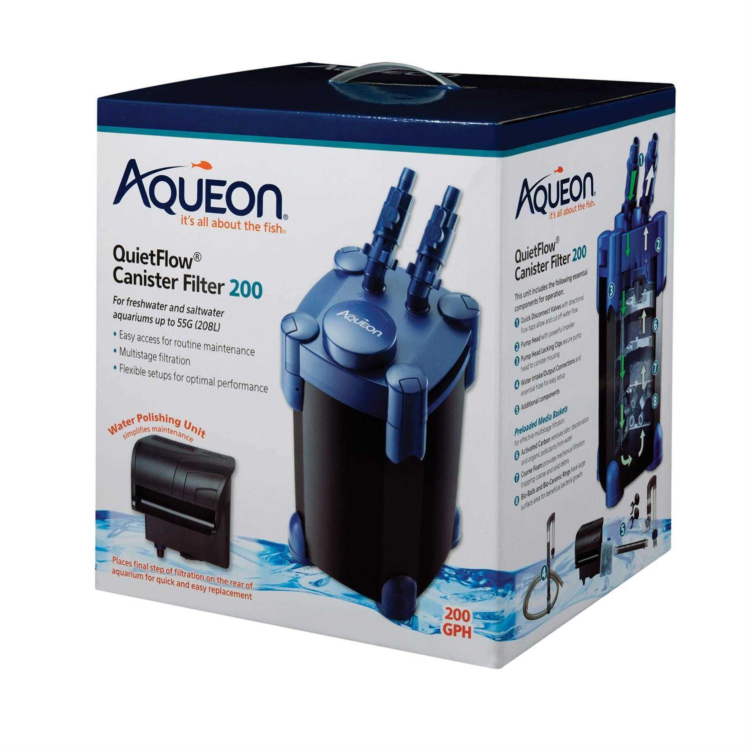 Aqueon QuietFlow Canister Filter - Healthber