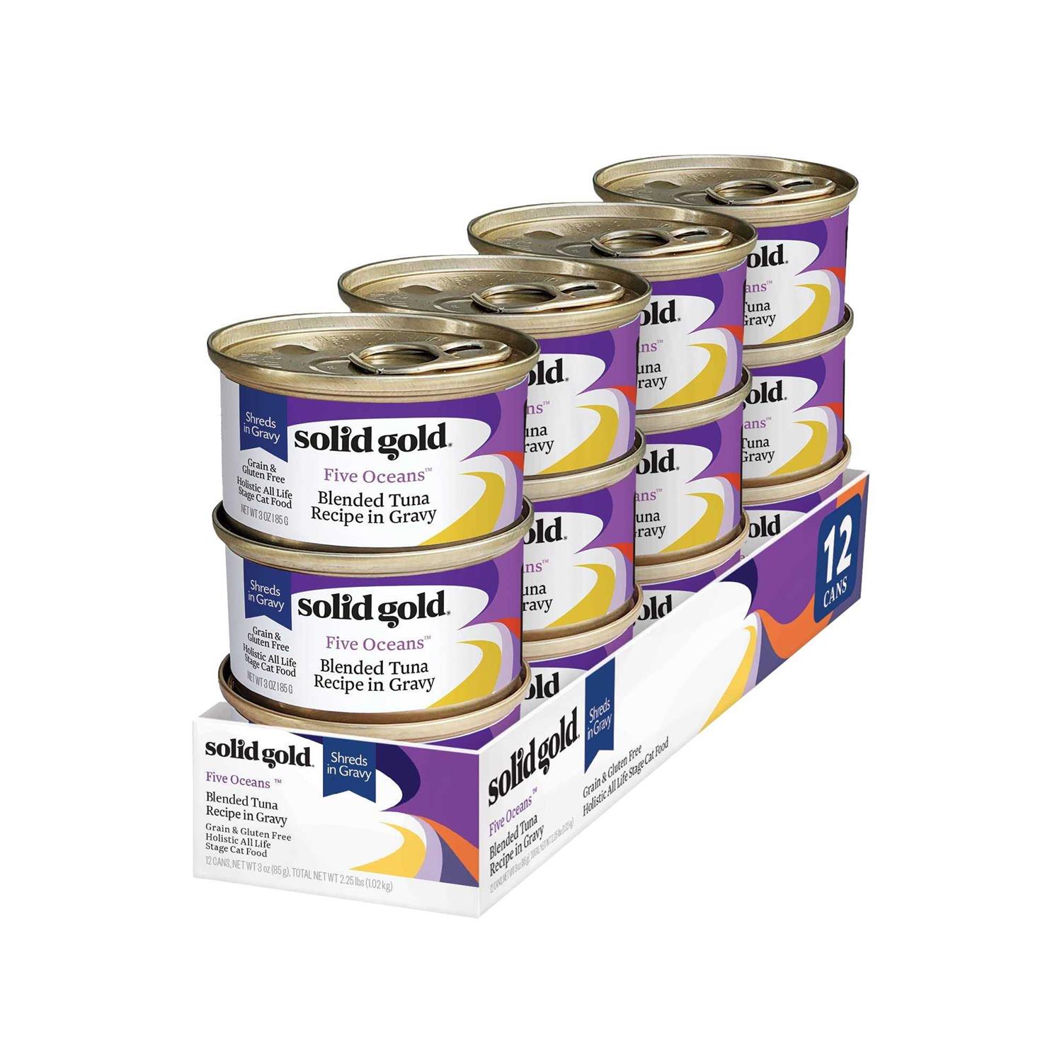 Solid Gold Canned Cat Food Five Oceans Tuna Recipe in Gravy - Healthber