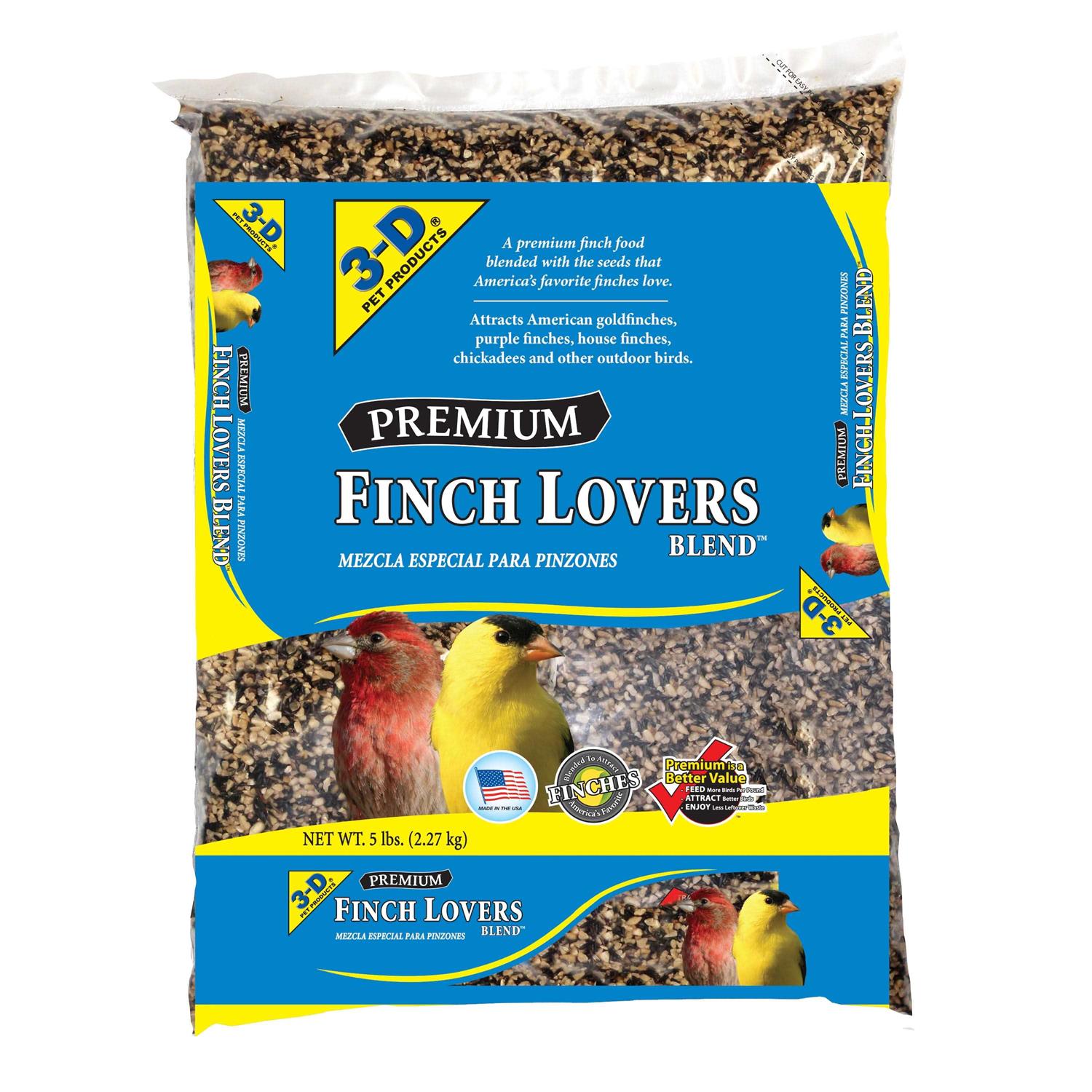 3-d Pet Products Premium Finch Lovers Blend Bird Seed - Healthber