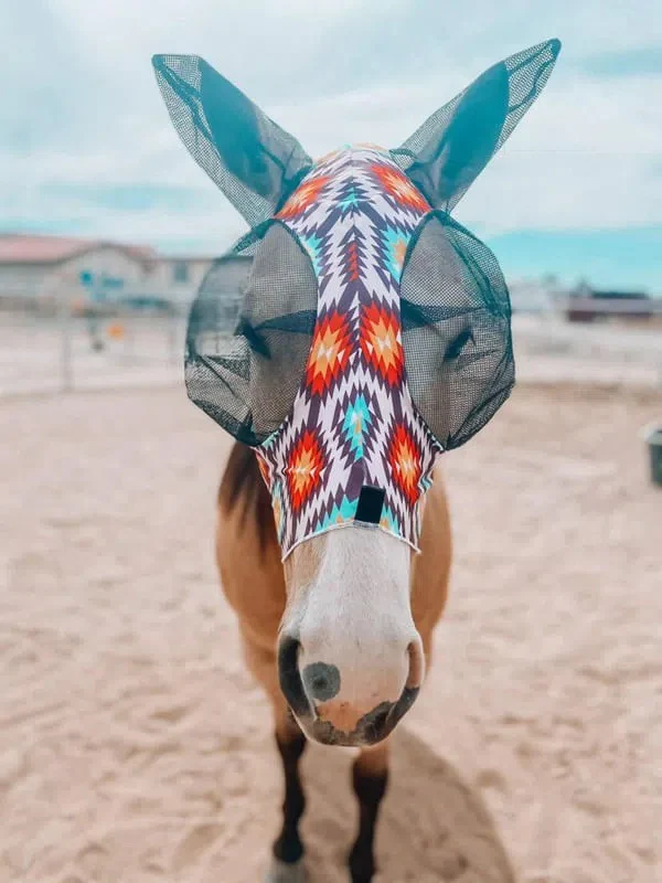Expression Phoenix Lycra Fly Mask with Ears - Healthber