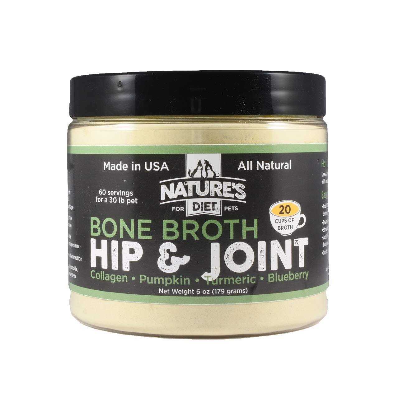 Nature’s Diet Pet Original Bone Broth Protein Powder with Functional Benefits for Hip and Joint, Digestion, Skin and coat - Healthber