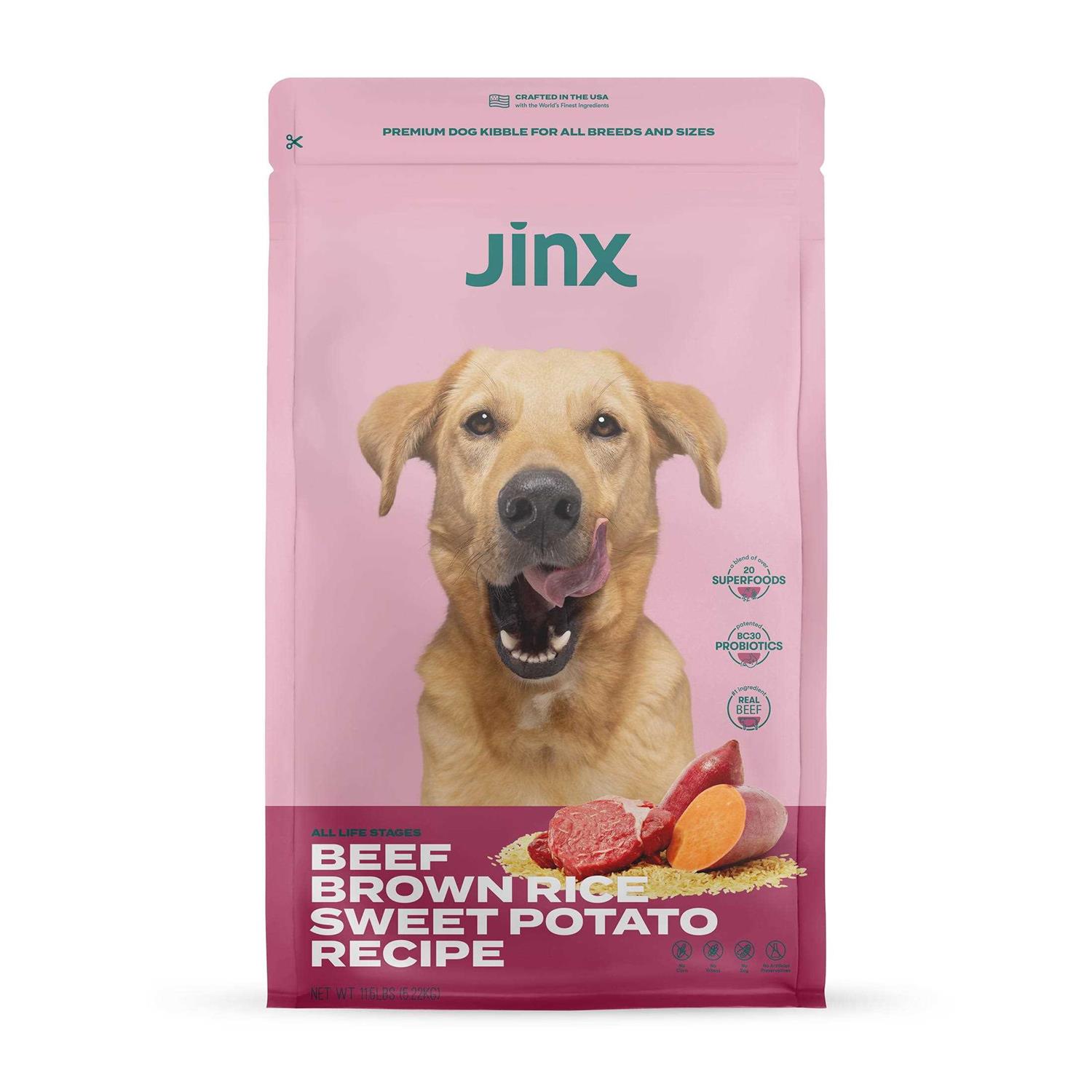 Jinx Beef Brown Rice & Sweet Potato Dry Dog Food - Healthber