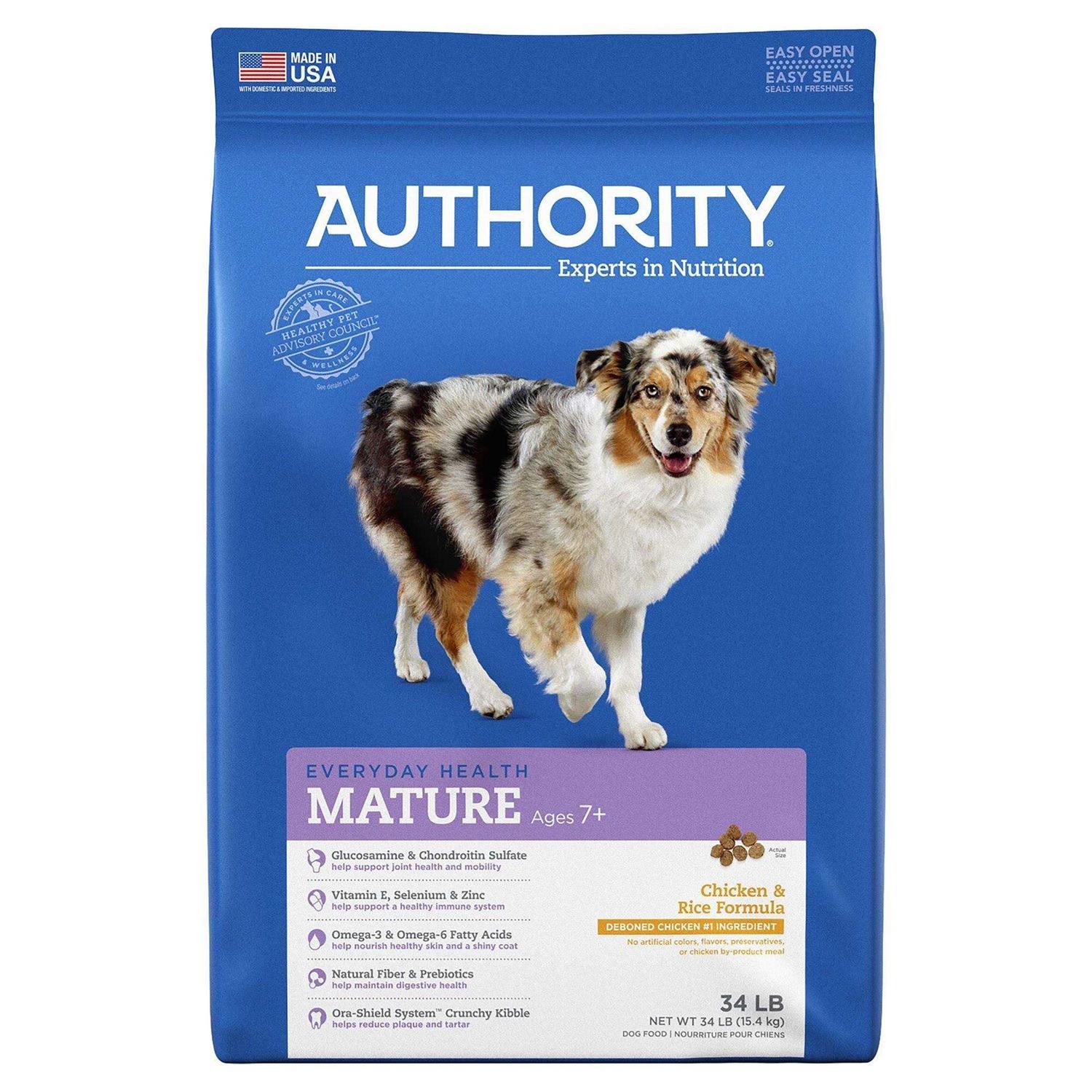 Authority Chicken Rice Formula Senior Dry Dog Food - Healthber