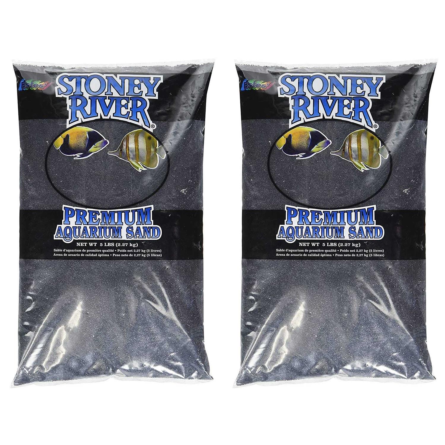 Estes Gravel Products AES06606 Este Marine Sand Black for Aquarium - Healthber