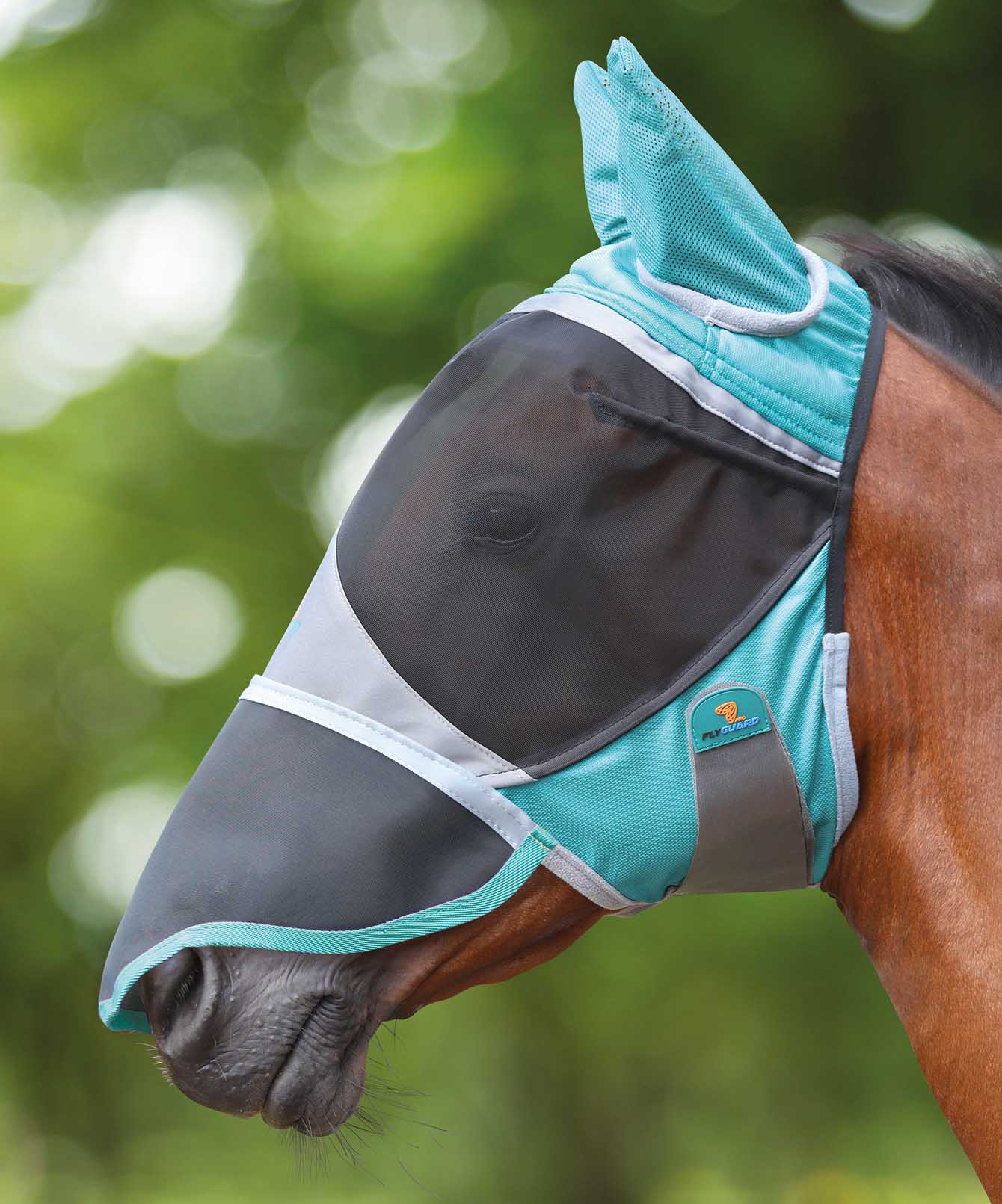 Shires Deluxe Fly Mask with Ears & Nose - Healthber
