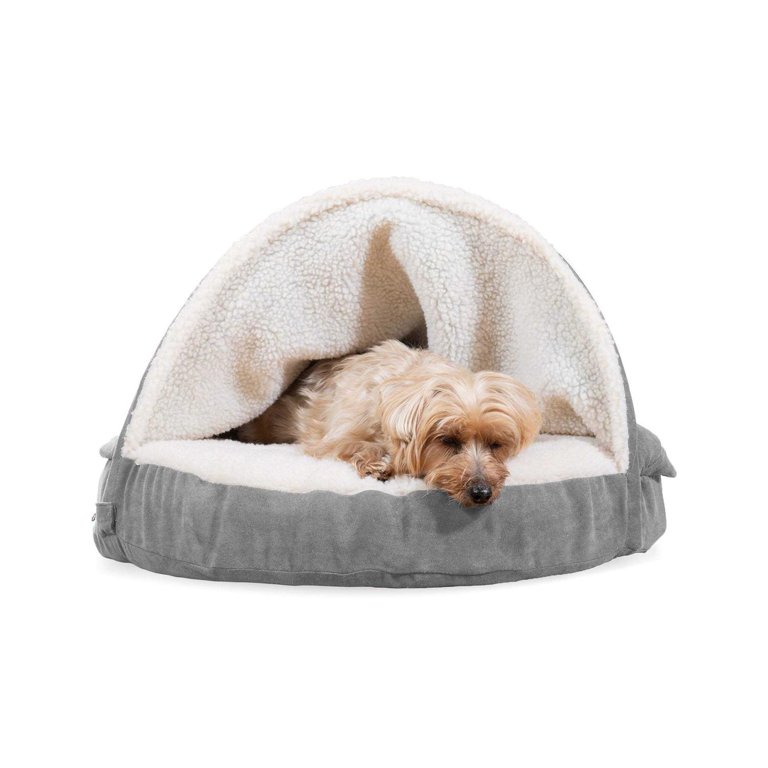 FurHaven Faux Sheepskin Snuggery Orthopedic Pet Dog Bed - Healthber