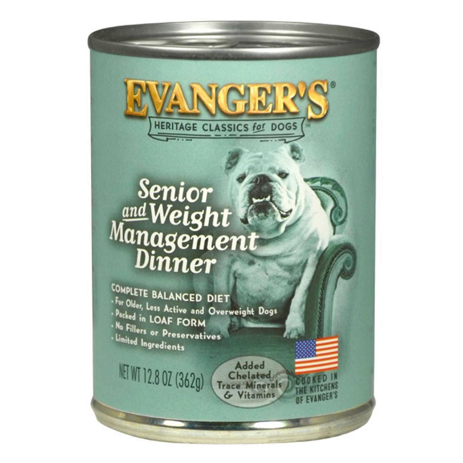 Evanger’s Heritage Classic Senior Weight Management Wet Dog Food - Healthber