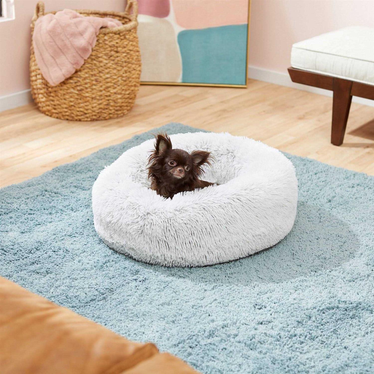 Frisco Eyelash Cat Dog Bolster Bed - Healthber
