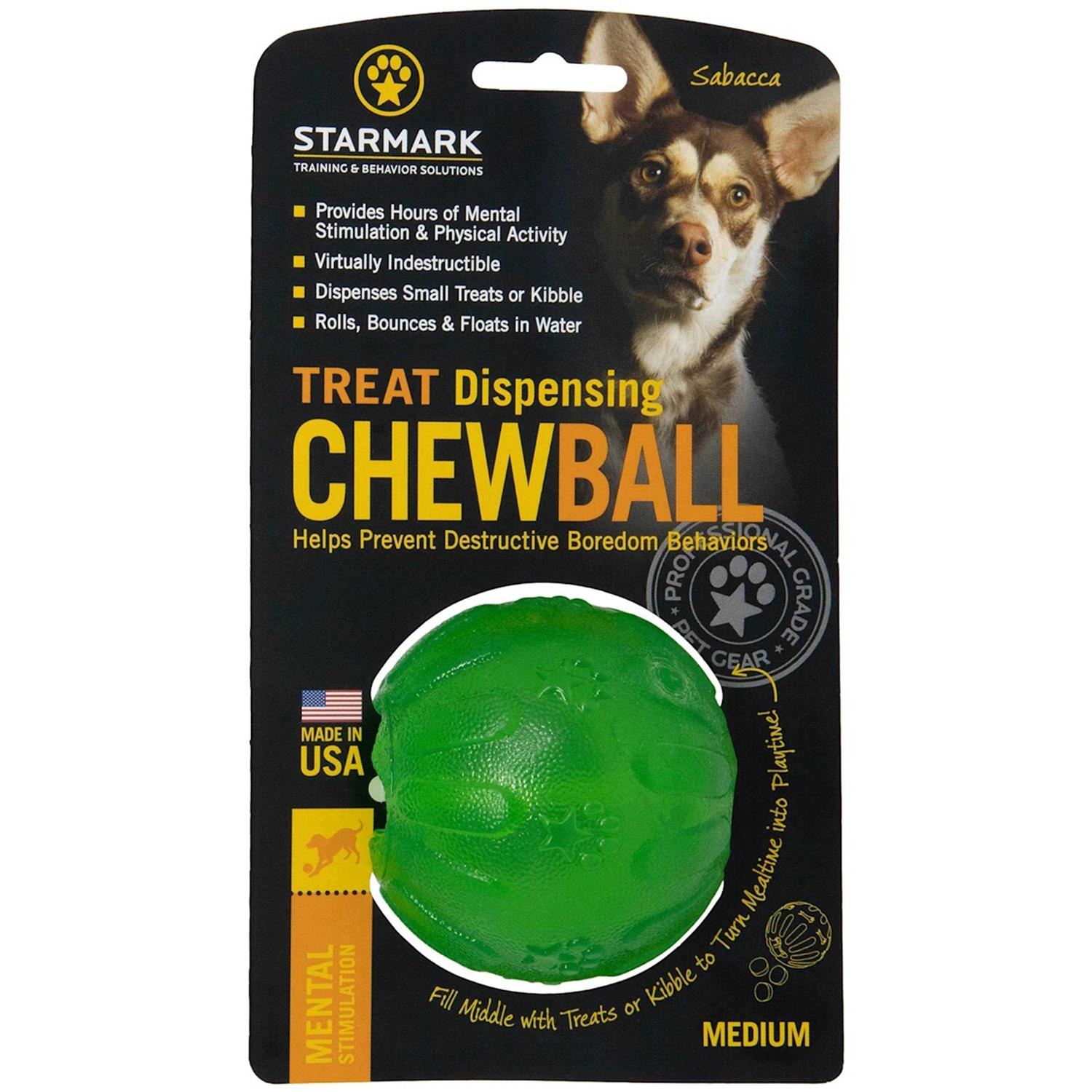 Starmark Treat Dispensing Chew Ball - Healthber