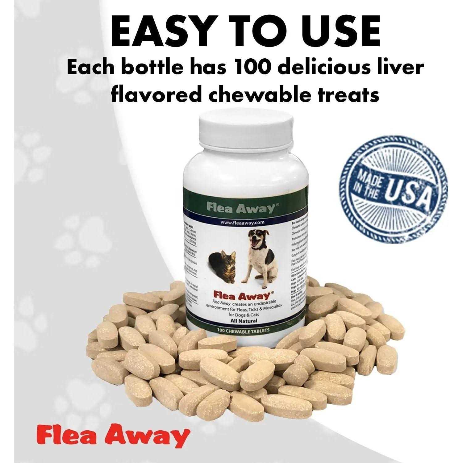 Flea Away Natural Flea Tick Mosquito Repellent for Dogs Cats - Healthber