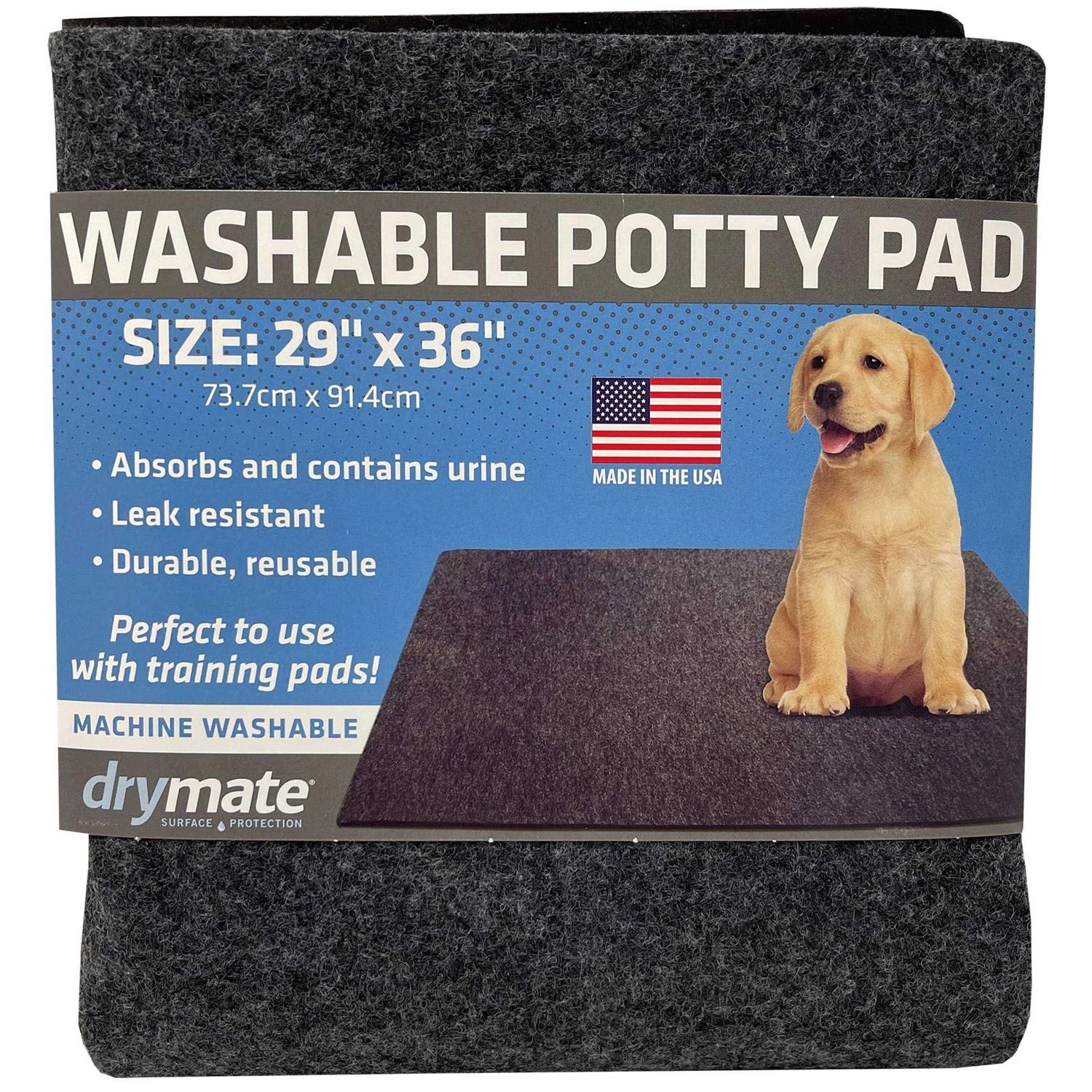 Drymate Washable Potty Pad, Training Mat to Contain Liquids for Dogs, Cats, and all other animals - Healthber