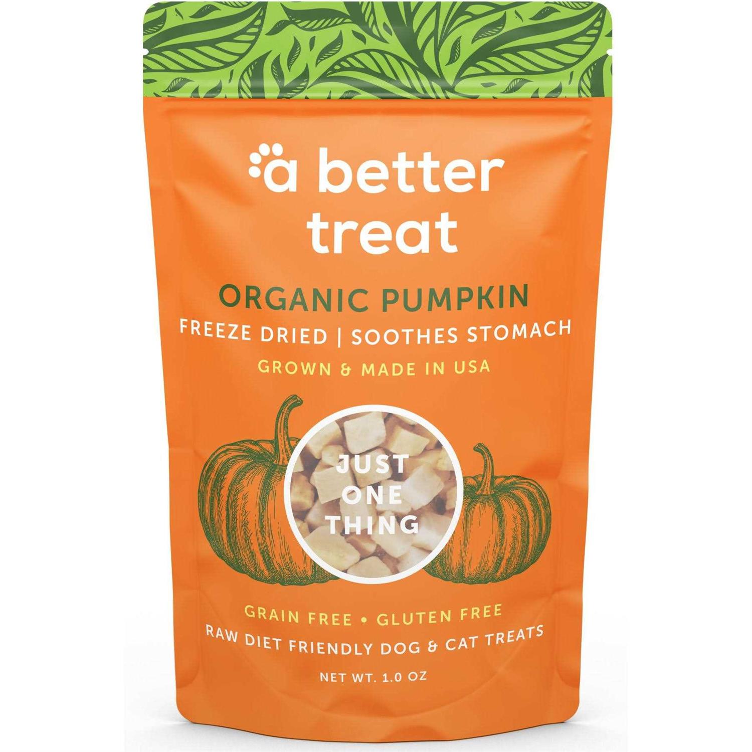 A Better Treat Pumpkin Organic Freeze-Dried Dog & Cat Treats - Healthber