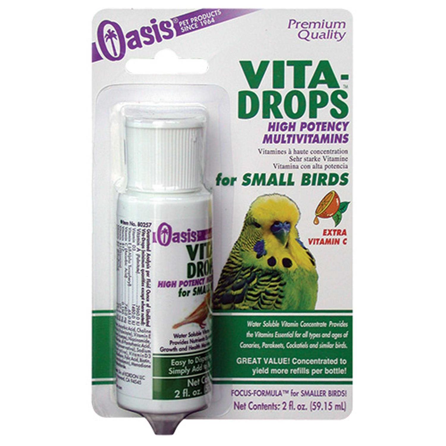Oasis Vita Drops for Small Birds - Healthber
