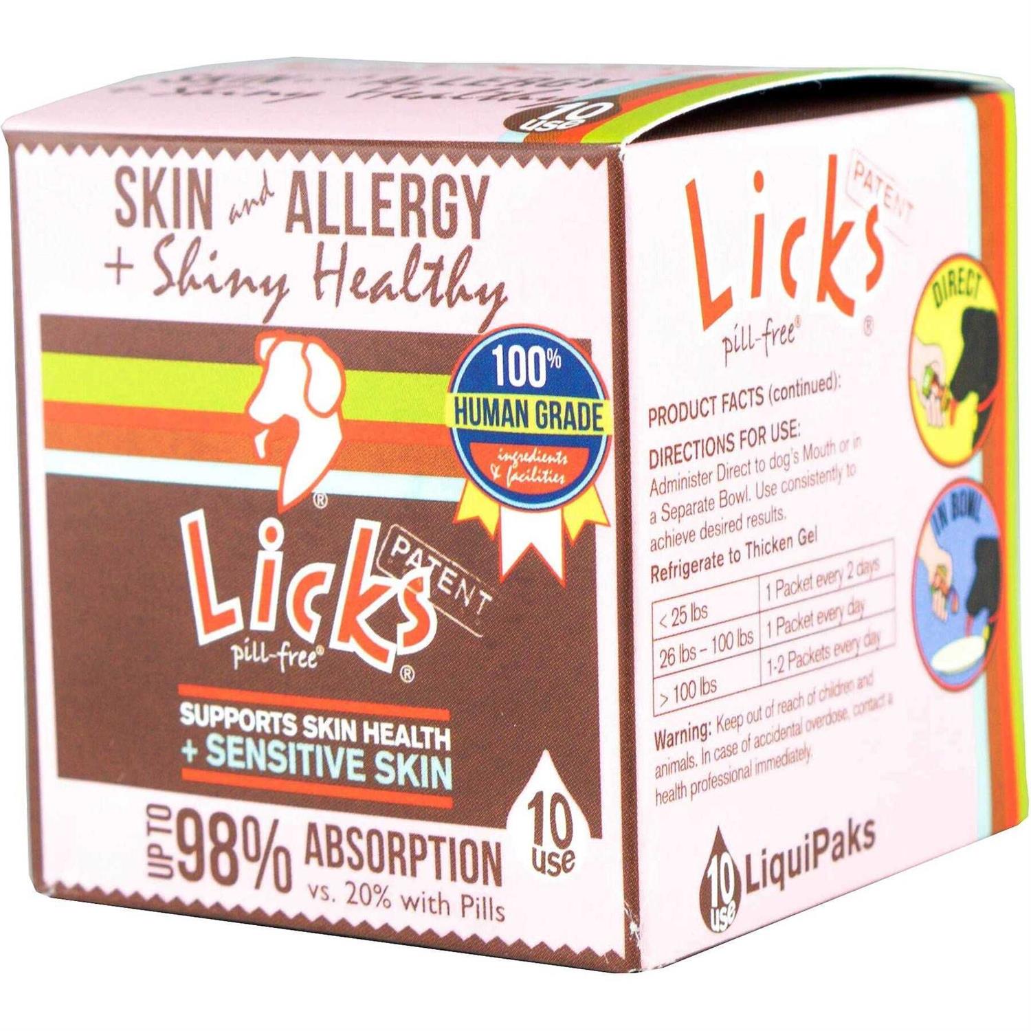 Licks Pill-Free Skin & Allergy Dog Supplement - Healthber