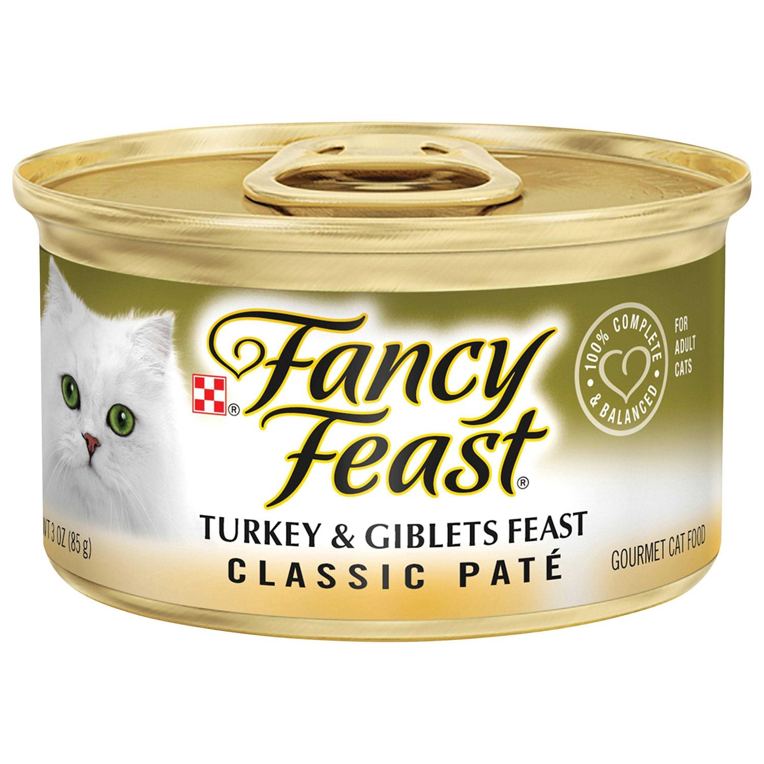 Fancy Feast Classic Pate Turkey & Giblets Feast Wet Cat Food - Healthber