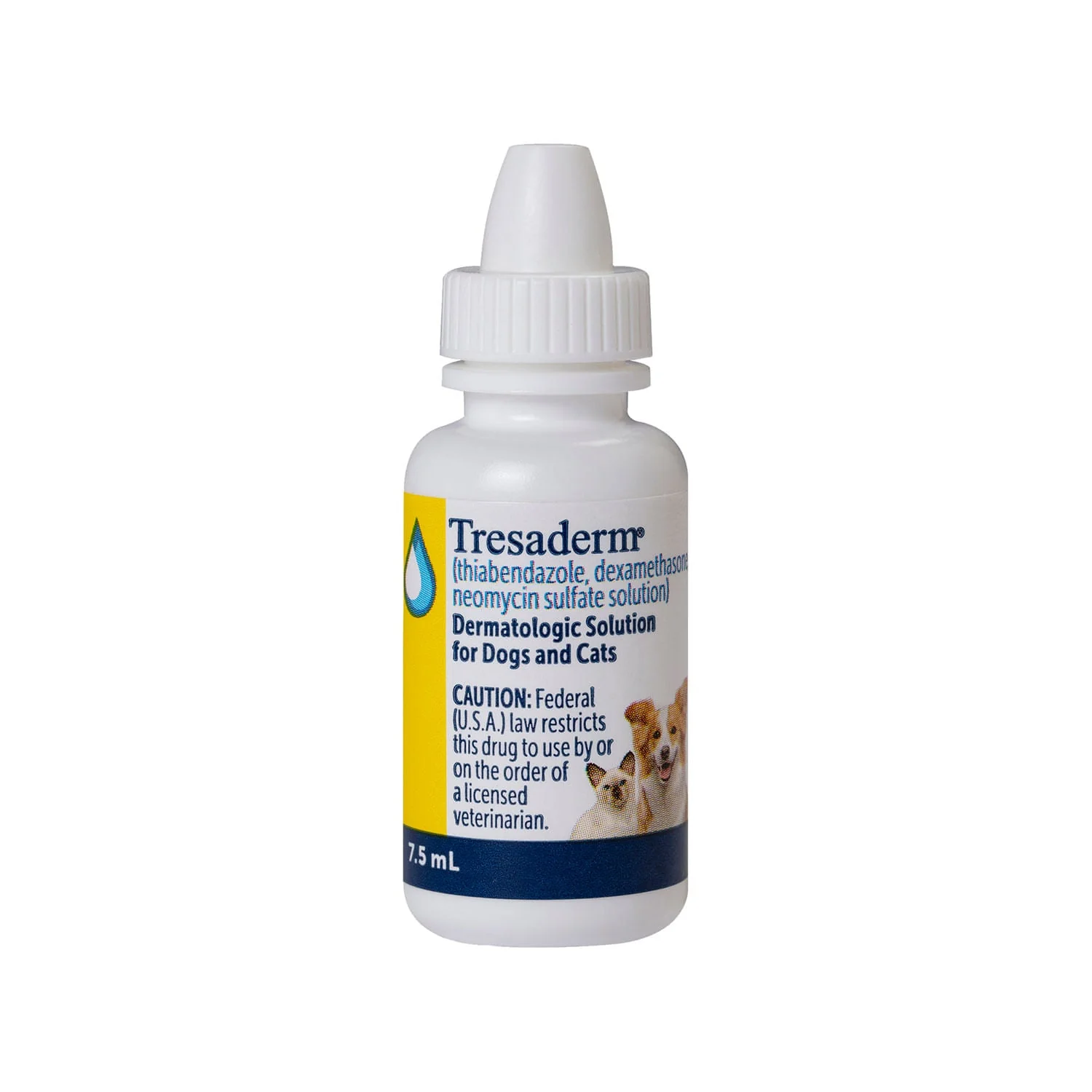 Rx Tresaderm (thiabendazole, dexamethasone, neomycin sulfate solution) Dermatologic Solution for Dogs & Cats - Healthber