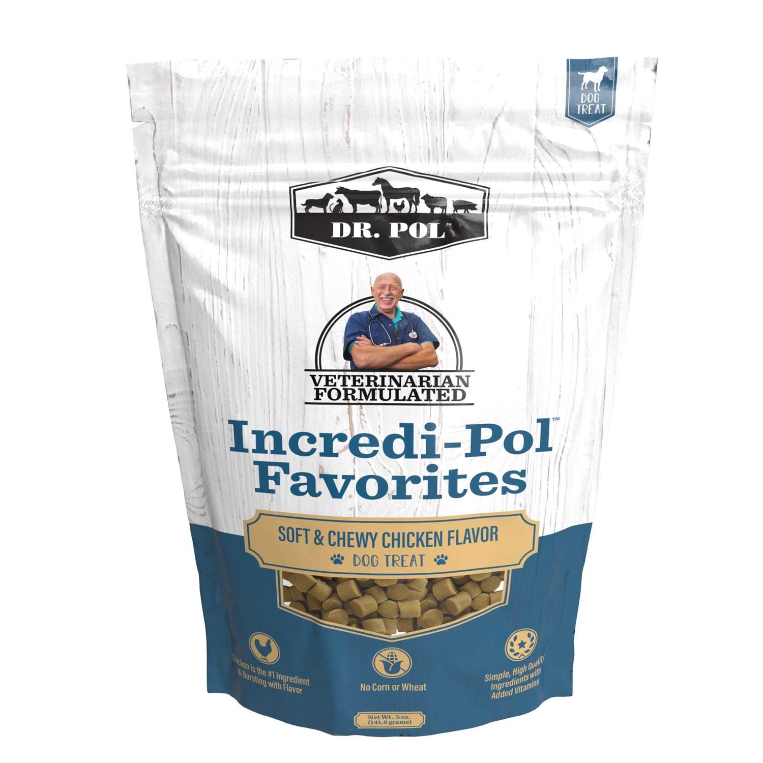 Dr. Pol Incredi-Pol Favorites Chicken Flavor Soft and Chewy Dog Treats - Healthber