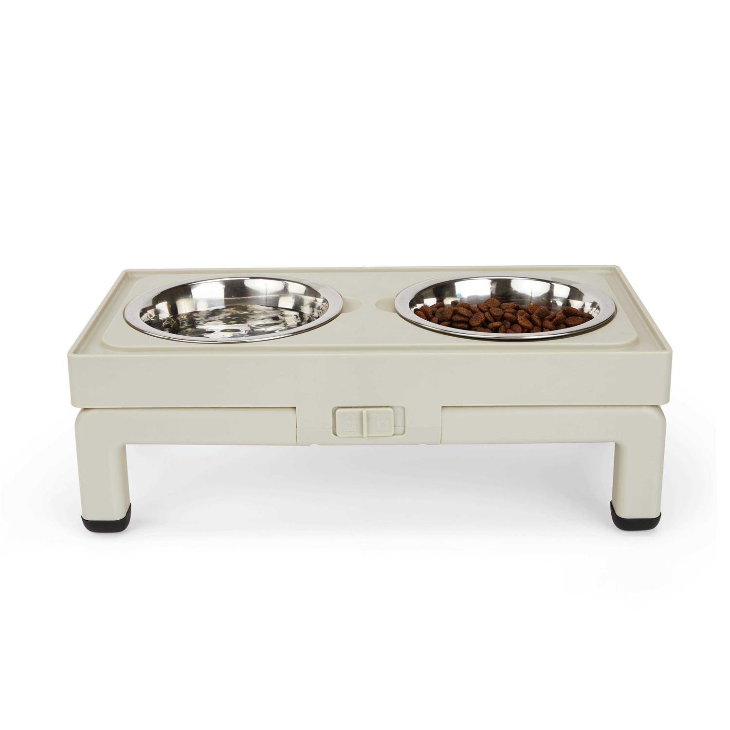 EveryYay Adjustable Double Diner Dog Bowl - Healthber