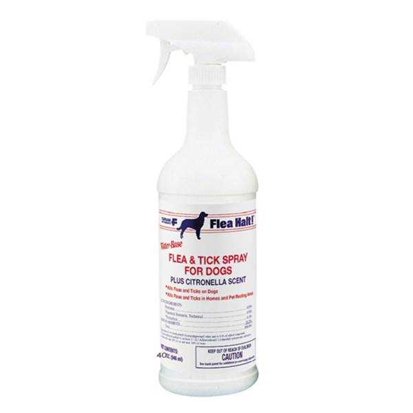 Flea Halt Flea and Tick Spray Plus Citronella Scent for Dogs, 32 oz. - Healthber