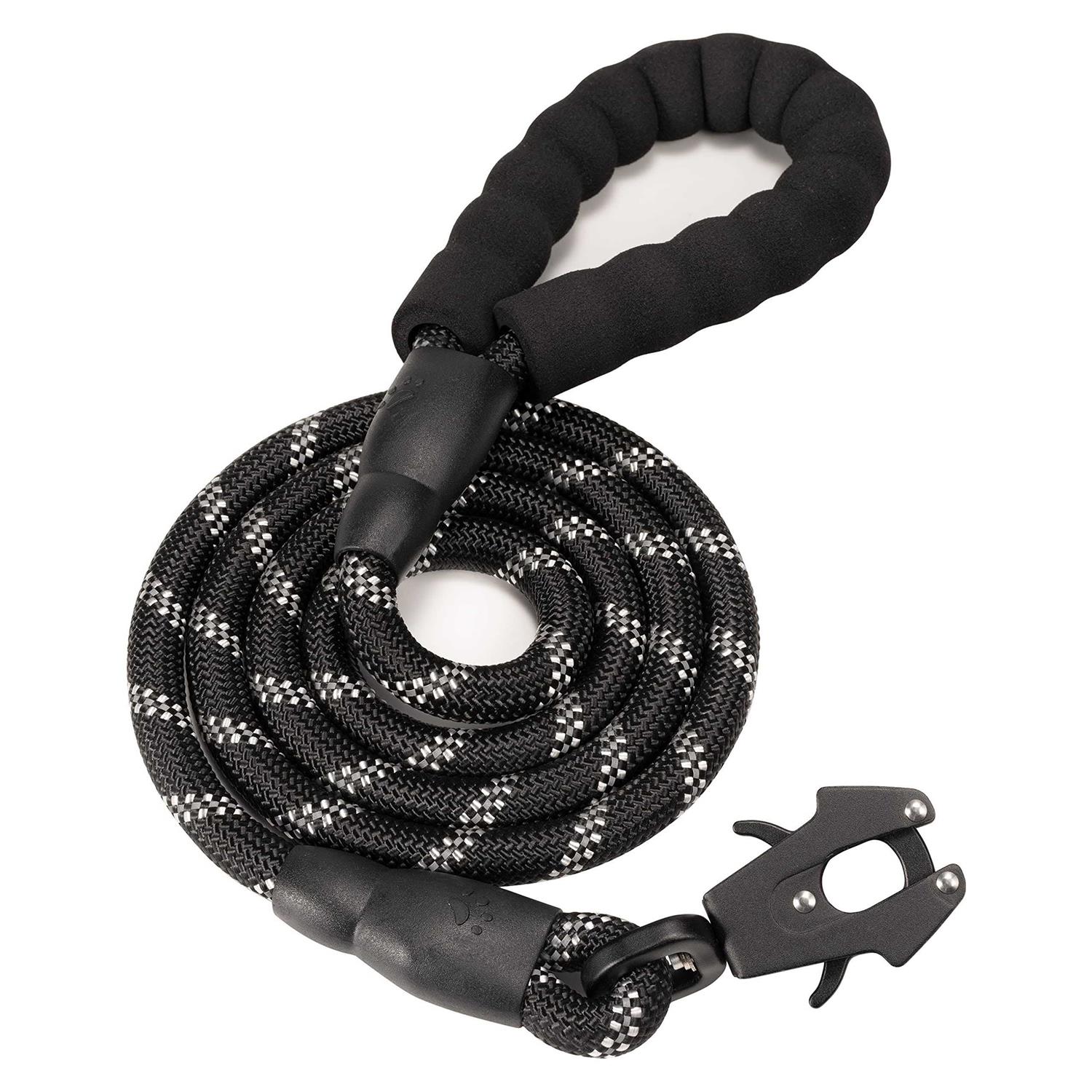 GEIT 2/4/5/6FT Dog Leash Heavy Duty Dog Rope Leash Reflective Nylon Pet Leash with Aluminum Quick Release/Locking Tactical Frog Clip for Small - Healthber