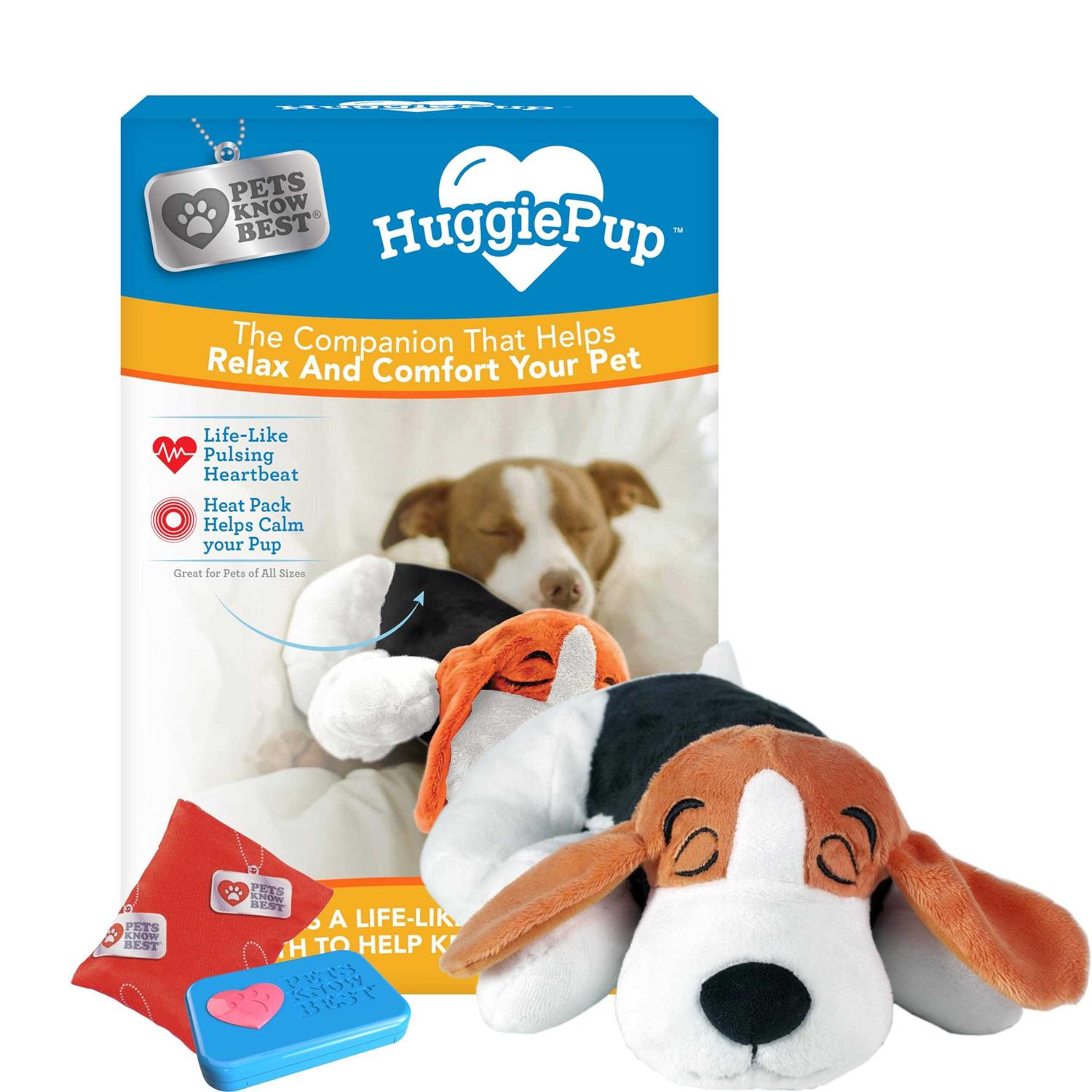 Pets Know Best HuggiePup Cuddly Puppy Behavioral Aid Toy - Healthber