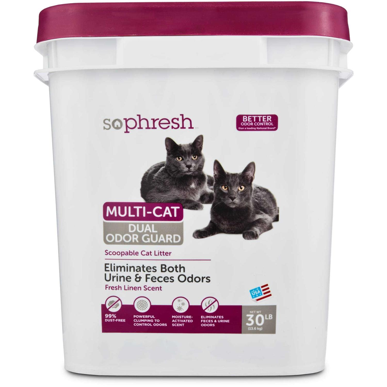 So Phresh Dual Odor Guard Scoopable Cat Litter - Healthber