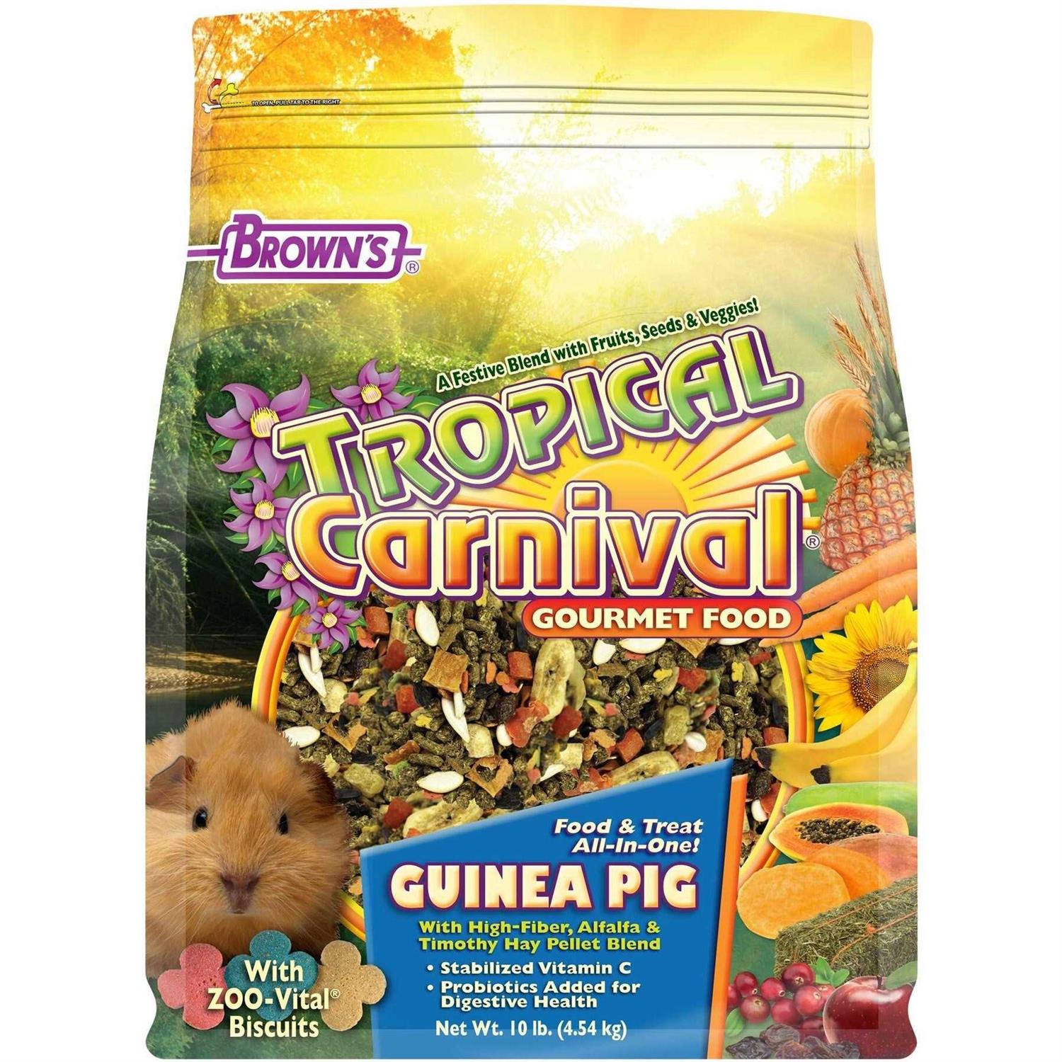 Brown’s Tropical Carnival Gourmet Guinea Pig Food - Healthber