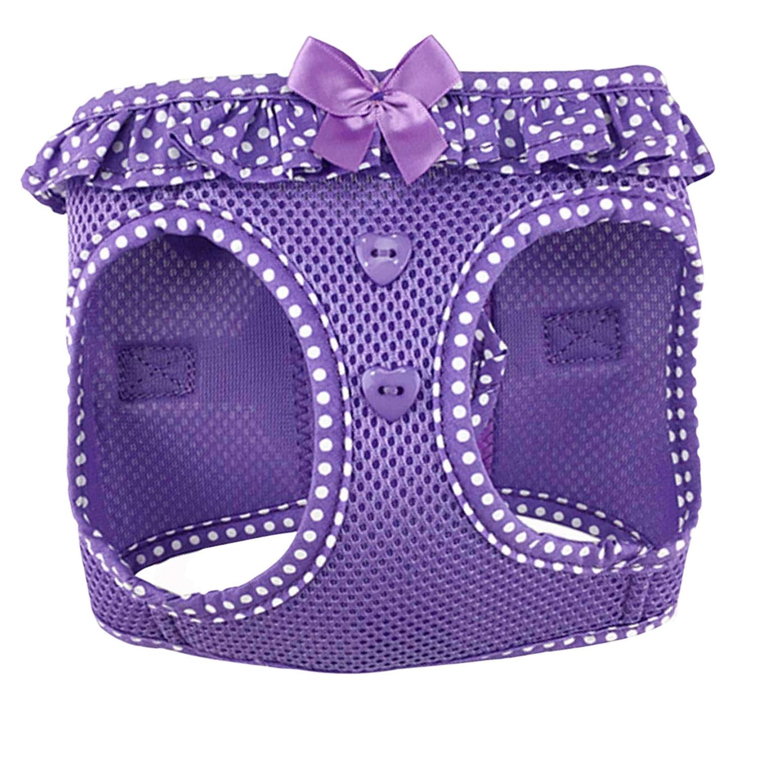 American River Choke Free Dog Harness Polka Dot - Healthber