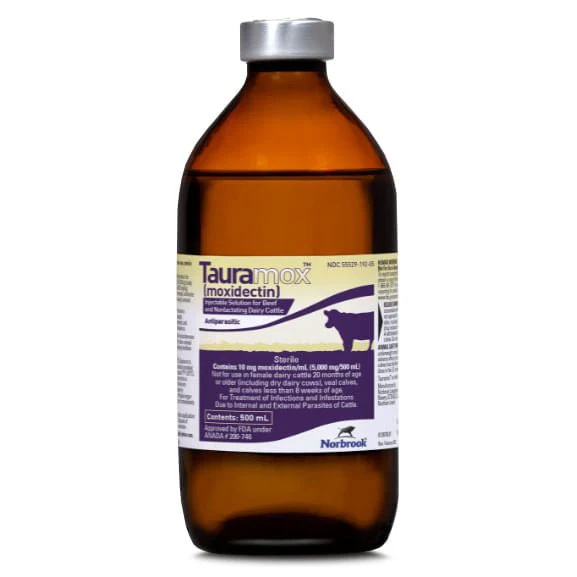 Tauramox Injectable Solution, 500 mL (moxidectin) - Healthber