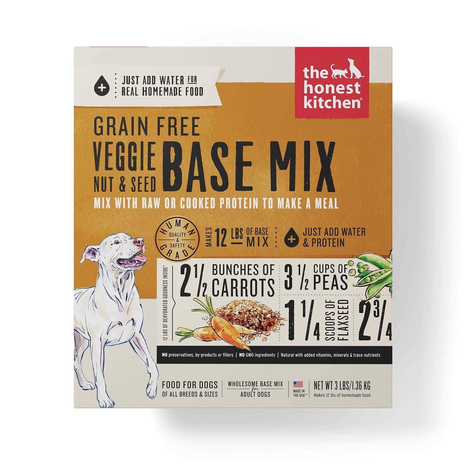 The Honest Kitchen Veggie Nut & Seed Base Mix Grain-Free Dehydrated Dog Food - Healthber