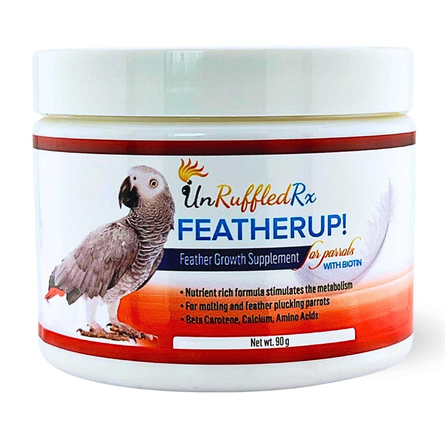 UnRuffledRx FeatherUp! Bird Multivitamin with Biotin for Beautiful Plumage - Healthber