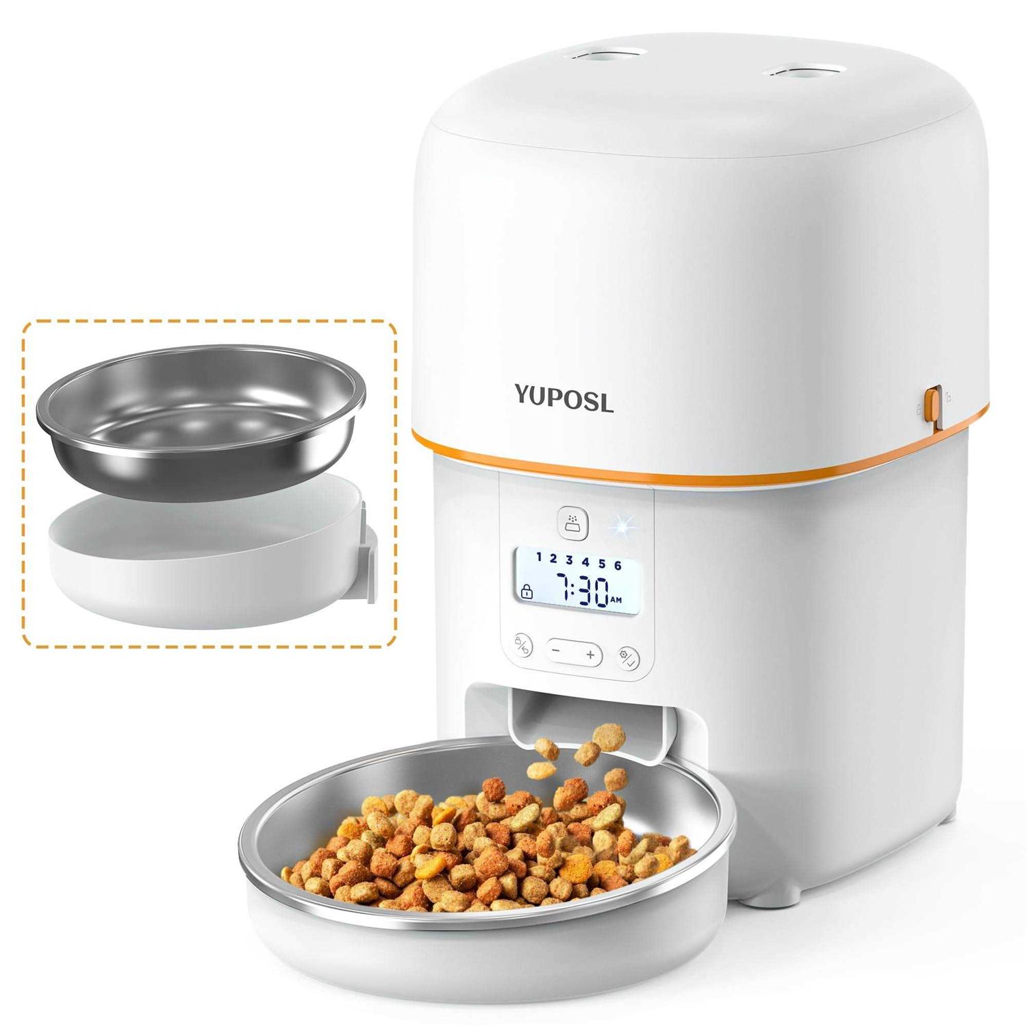 Yuposl Automatic Cat Feeders 8cup/68oz Cat Food Dispenser Easy to Use - Healthber