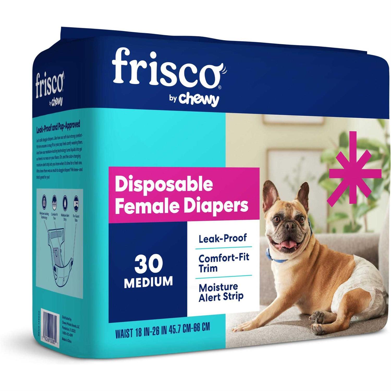 Frisco Disposable Female Dog Diapers - Healthber