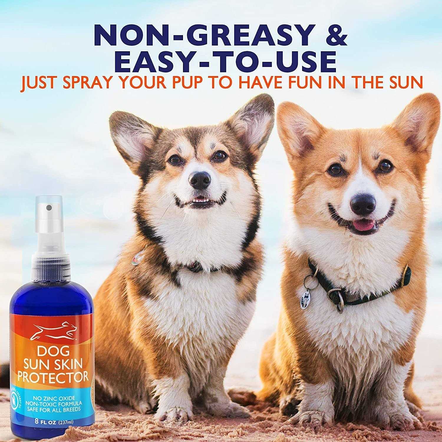 EBPP Dog Sunscreen Sun Skin Protector Spray 8 oz Safe for All Breeds with No Zinc Oxide - Healthber