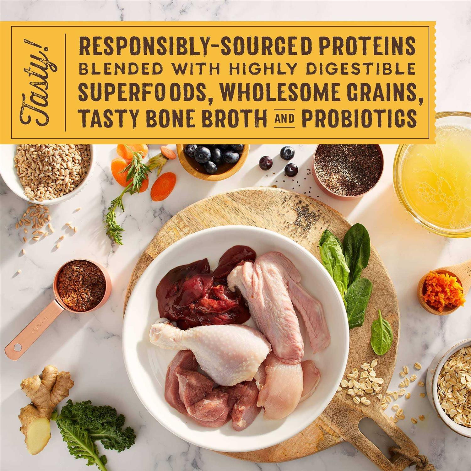 Stella & Chewy’s SuperBlends Raw Wholesome Grains Cage Free Chicken & Duck Recipe with Superfoods - Healthber