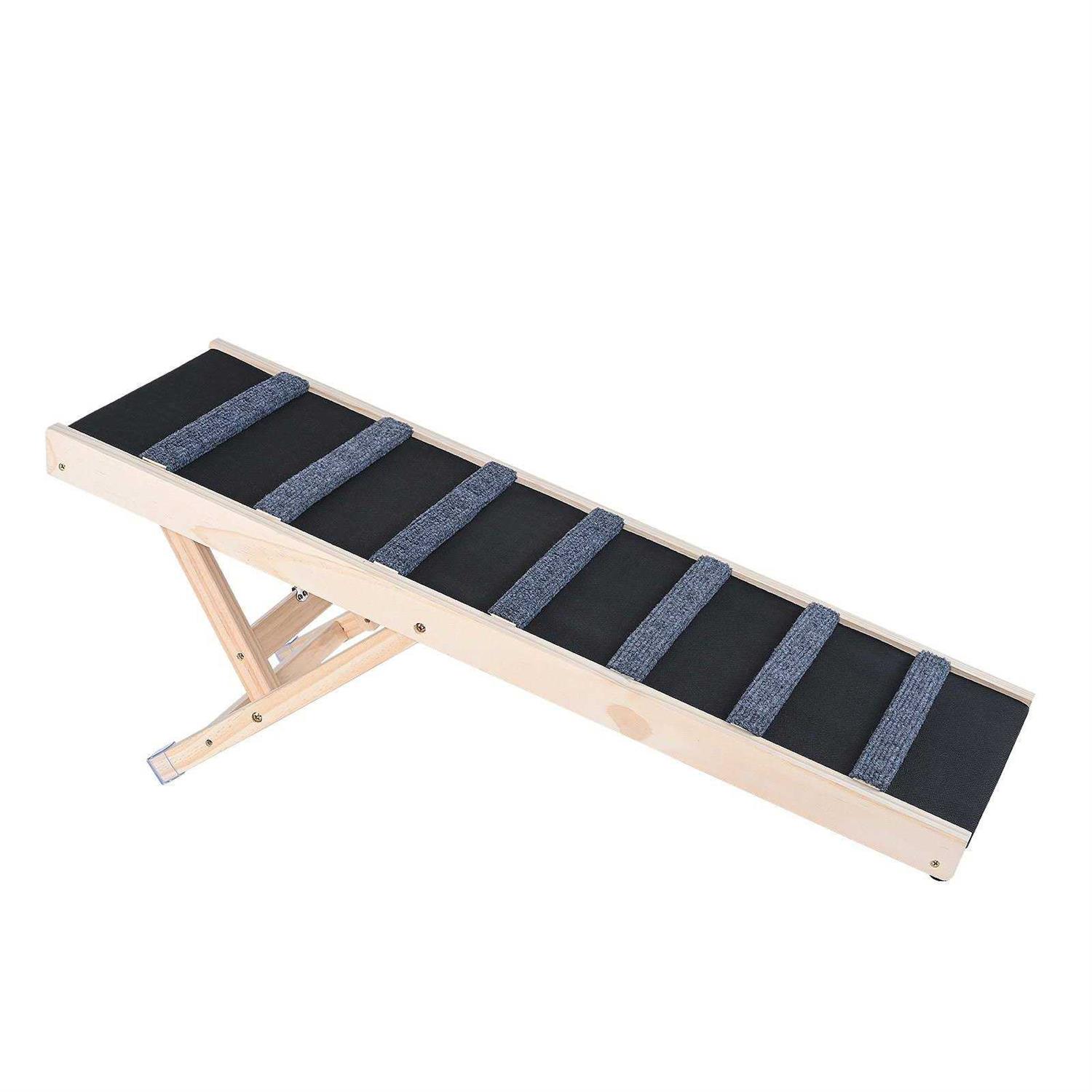 VEVOR Dog Ramp Folding Pet Ramp for Bed Adjustable Dog Ramp for Small - Healthber
