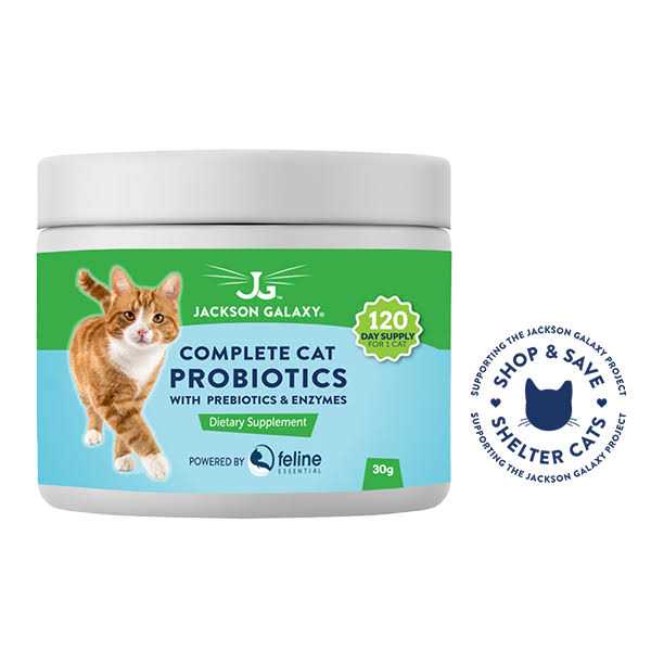 Jackson Galaxy Complete Cat Probiotics with Prebiotics & Enzymes - Healthber