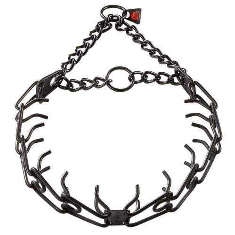 Herm Sprenger Black Stainless Prong Collar with O Ring - Healthber
