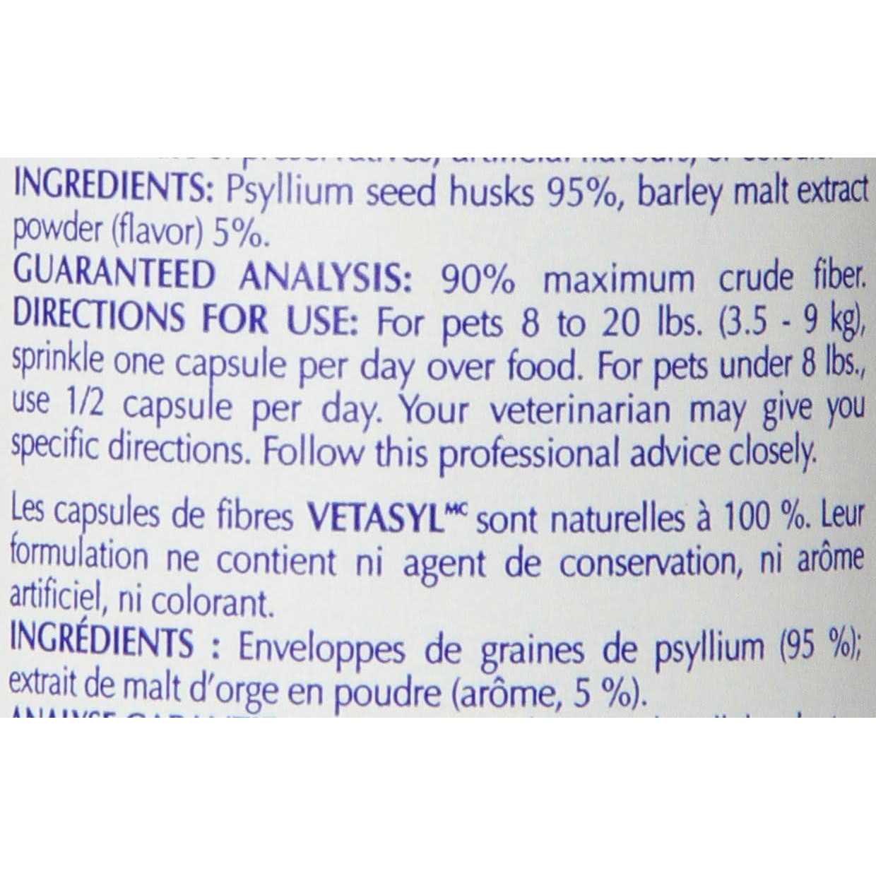 Vetasyl Fiber Capsules - Healthber